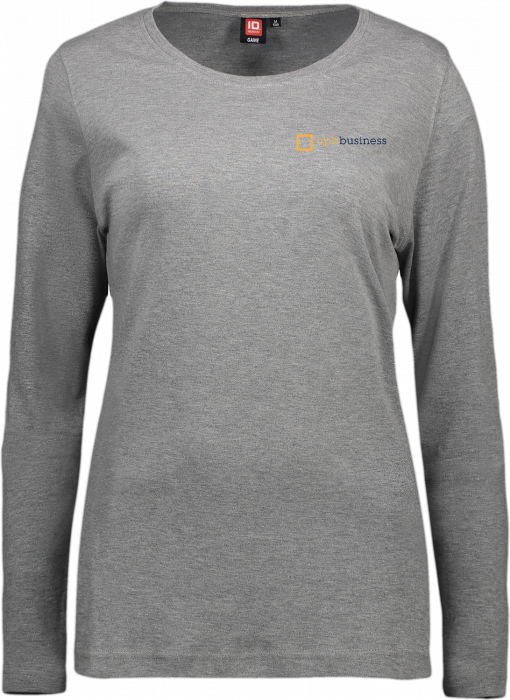 ID - Cphbusiness Interlock Long Sleeve T-Shirt (Woman) - Grey Melange