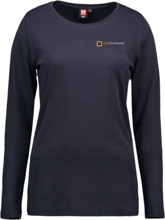 ID - Cphbusiness Interlock Langærmet T-Shirt (Dame) - Navy