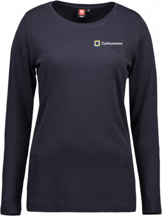 ID - Cphbusiness Interlock Long Sleeve T-Shirt (Woman) - Marino