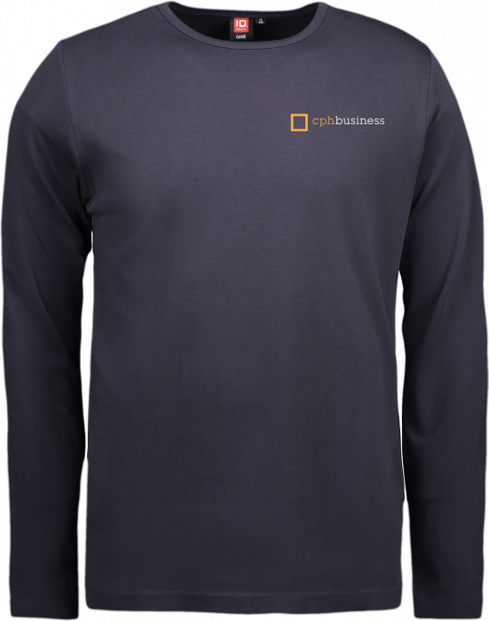 ID - Cphbusiness Interlock Langærmet T-Shirt (Herre) - Navy